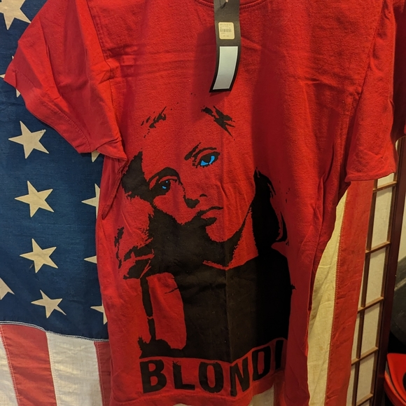 Marc Jacobs Red  Blondie Debbie Harry T Small punk - Picture 3 of 10